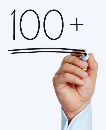 100+
