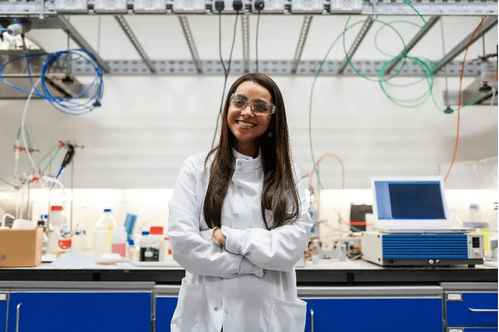 Woman in  Lab
